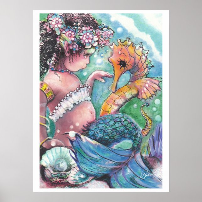 "New Discoveries" Mermaid Poster (Front)