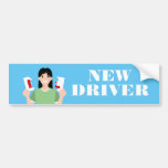 New Driver Avatar Bumper Sticker at Zazzle