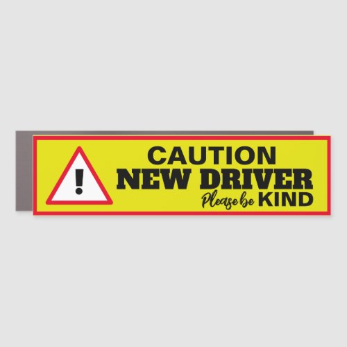 New Driver Bumper Magnet Please be Kind