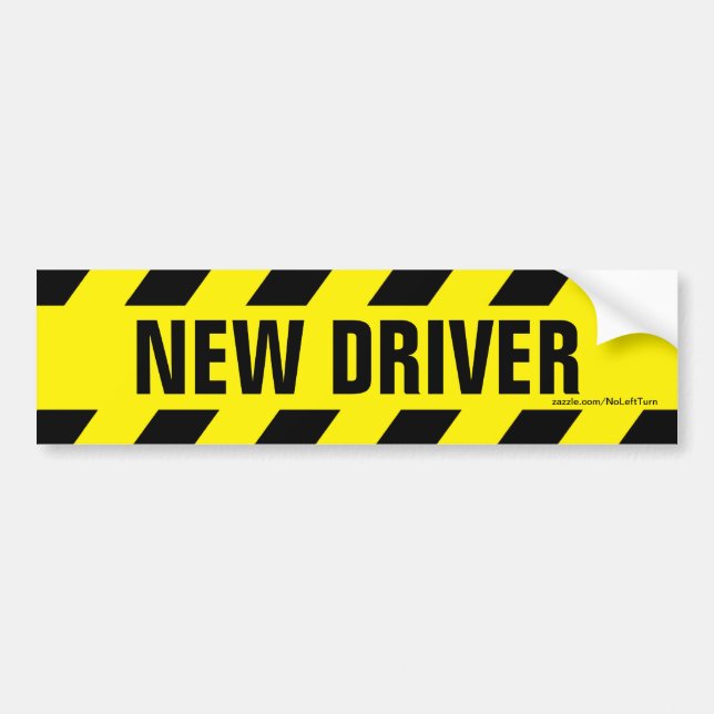 New Driver Bumper Sticker (Front)