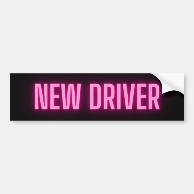 New Driver Bumper Sticker (Front)