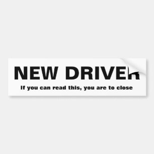 New Driver Bumper Sticker
