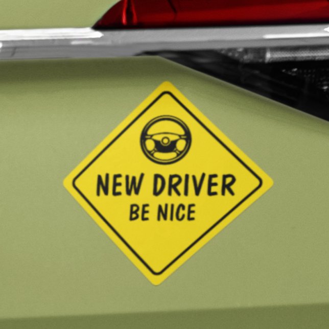 "NEW DRIVER" Car Magnet (Creator Uploaded)