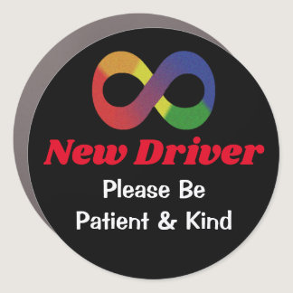 New Driver Car Magnet with Autism Infinity Symbol