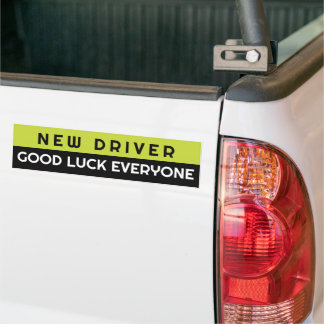 New Driver Decal, Good Luck Everyone Funny Gift  Bumper Sticker
