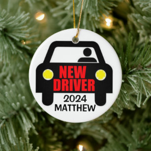 New Driver Drivers License Keepsake Ceramic Ornament