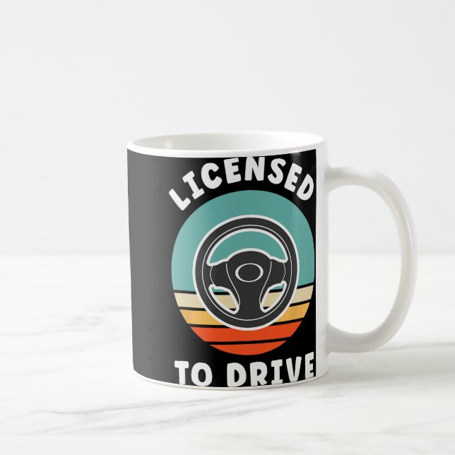 New Driver Driver's Permit Celebration Teen Driver Coffee Mug (Right)
