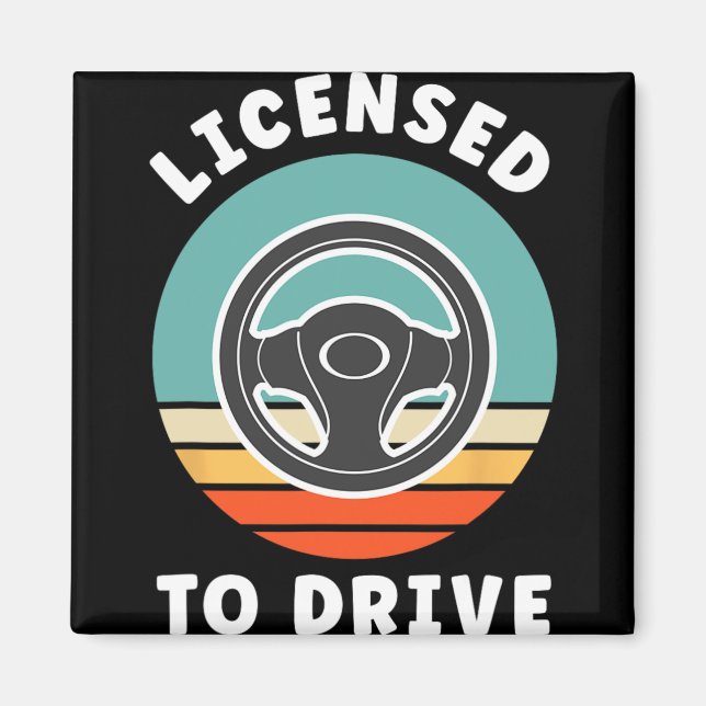 New Driver Driver's Permit Celebration Teen Driver Magnet (Front)