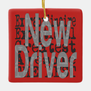 New Driver Extraordinaire Ceramic Ornament