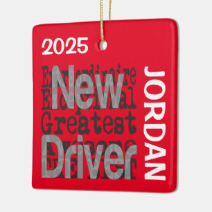 New Driver Extraordinaire CUSTOM Ceramic Ornament