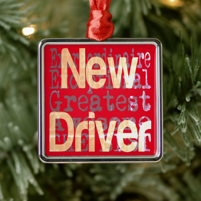 New Driver Extraordinaire Metal Ornament (Tree)