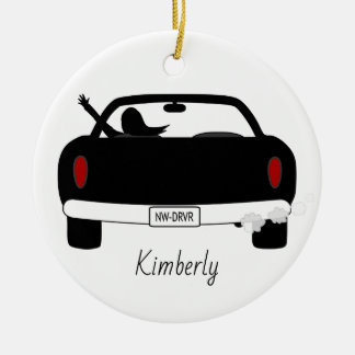 New Driver Female Personalized Ceramic Ornament
