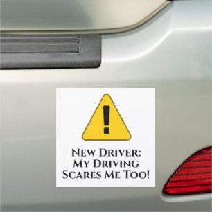 New Driver Funny Bumper Car Magnet