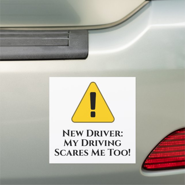 New Driver Funny Bumper Car Magnet (In Situ)