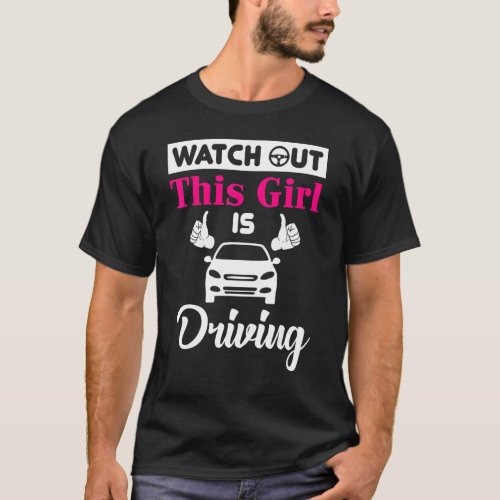New Driver  Funny  For Teen Girls And Boys Student T_Shirt