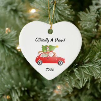 New Driver Ornament,Newly Licensed, New Driver Ceramic Ornament