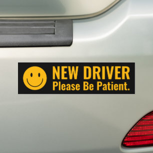 New Driver: Please Be Patient Bumper Sticker