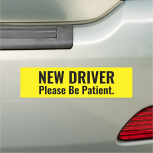New Driver: Please Be Patient Car Magnet