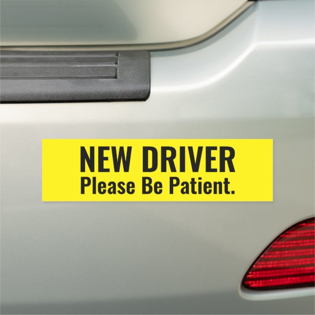 New Driver: Please Be Patient Car Magnet (In Situ)