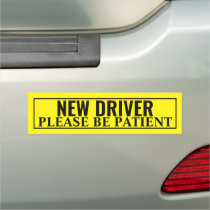 New Driver, Please be Patient - Safety Car Magnet