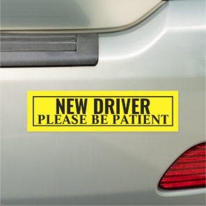 New Driver, Please be Patient - Safety Car Magnet