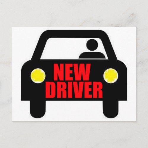 New Driver Postcard