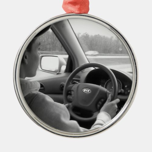 New Driver Teenager Metal Ornament