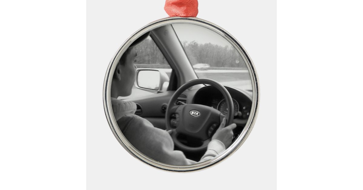New Driver (Teenager) Metal Ornament