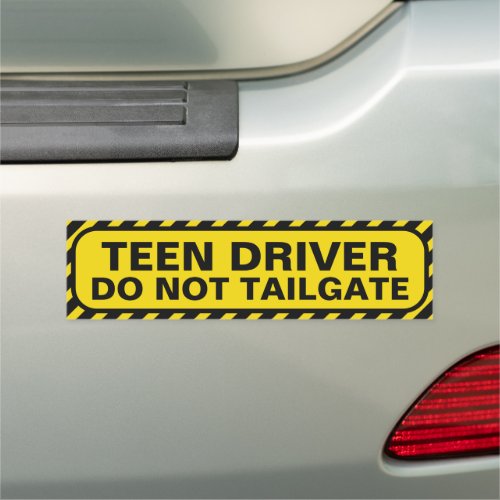 New Driver Vehicle Caution Yellow Car Magnet