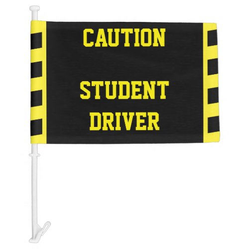 New Driver Warning Car Flag