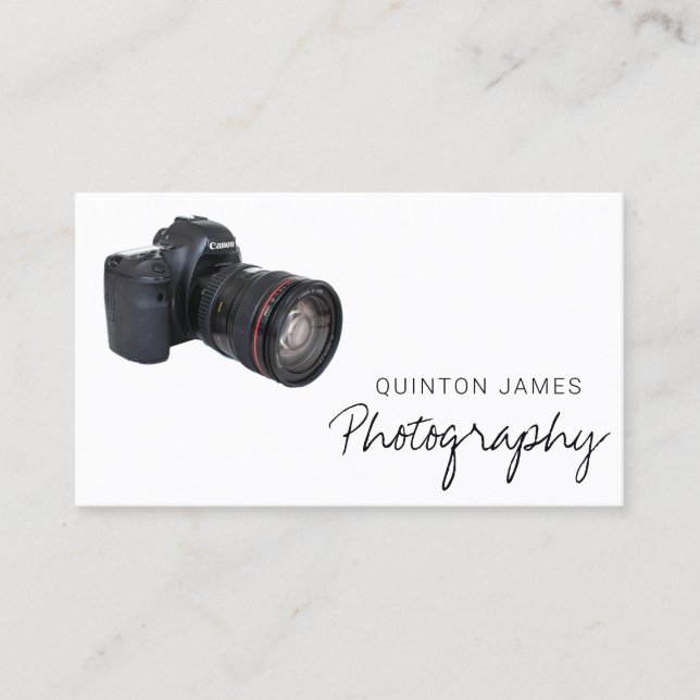 New DSLR Camera Photography Business Card (Front)