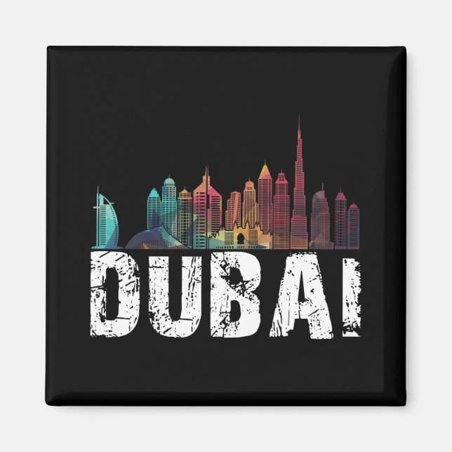 New Dubai Love Skyline Uni For Holidays In Dubai  Magnet (Front)