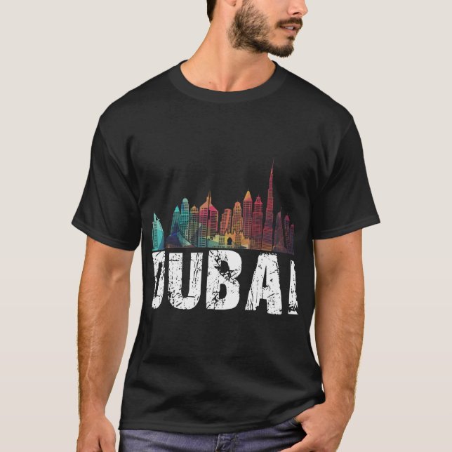 New Dubai Love Skyline Uni For Holidays In Dubai  T-Shirt (Front)