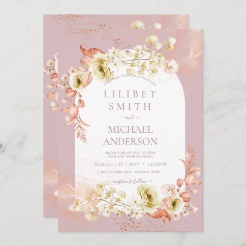 NEW Dusty Rose Pink Floral Wedding