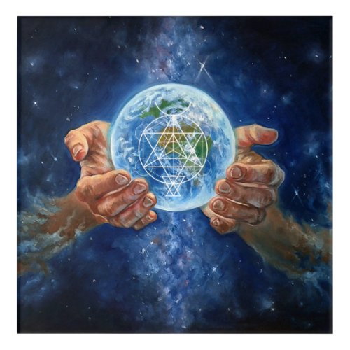 New Earth Protect Gaia _ oil painting Acrylic Print