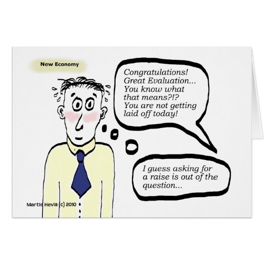 New Economy - Cartoon Guy - Card (Front Horizontal)