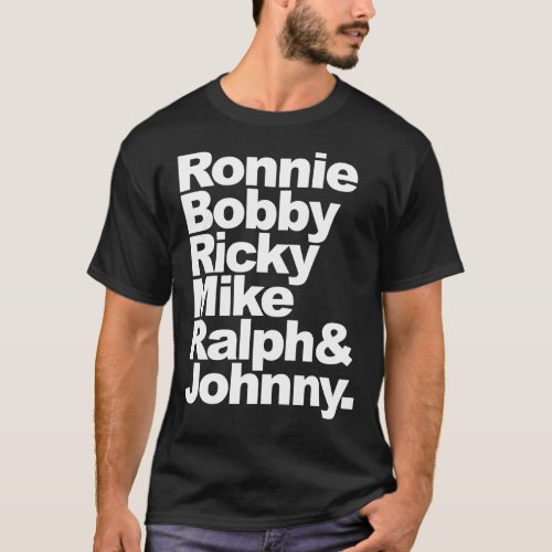 New Edition Ronnie Bobby Ricky Mike Ralph amp T_Shirt
