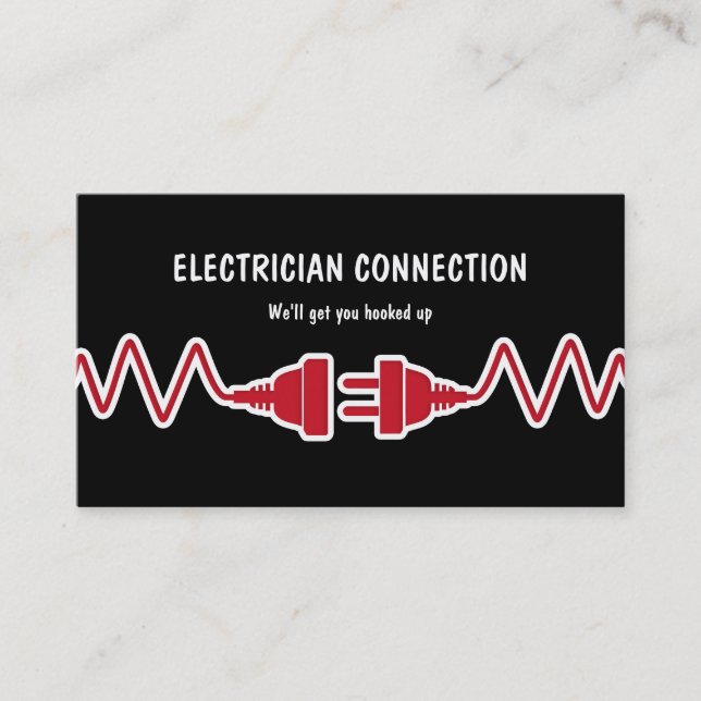 New Electrician Business Cards (Front)