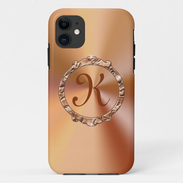 NEW Elegant iPhone 5S Cases Gold Color Satin Look (Back)