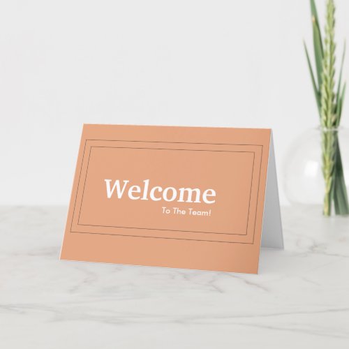 New Employee Welcome Card