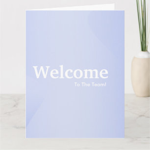 New Employee Welcome Card