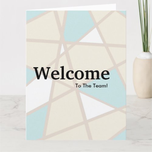 New Employee Welcome Card