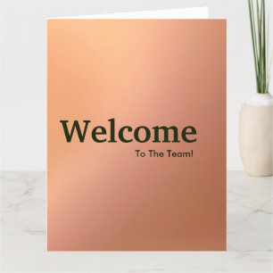 New Employee Welcome Card