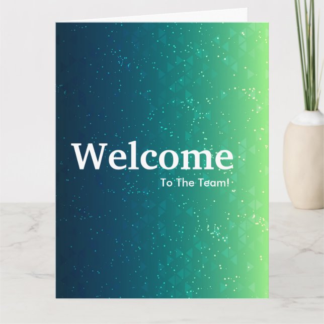 New Employee Welcome Card (Front)