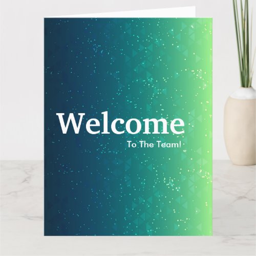 New Employee Welcome Card