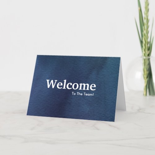 New Employee Welcome Card