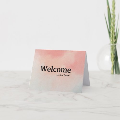 New Employee Welcome Card
