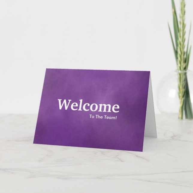 New Employee Welcome Card (Front)