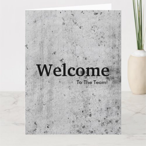New Employee Welcome Card