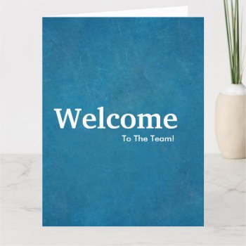 New Employee Welcome Chalkboard Card by sunbuds at Zazzle